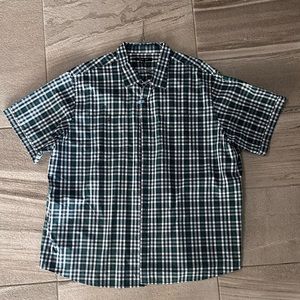 Men’s Synrgy 4XL plaid short sleeve button up like new